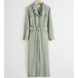 & Other Stories Green Jumpsuit